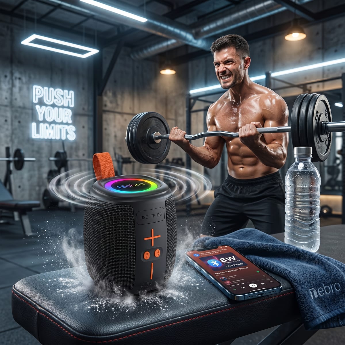 Bocina Bluetooth TWS NEBRO WG196 Bluetooth 53 8W5