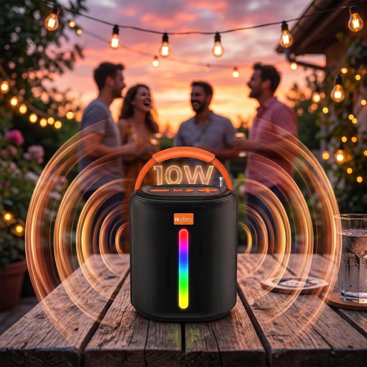 Bocina Bluetooth NEBRO WG601 Bluetooth 53 10W Solar3