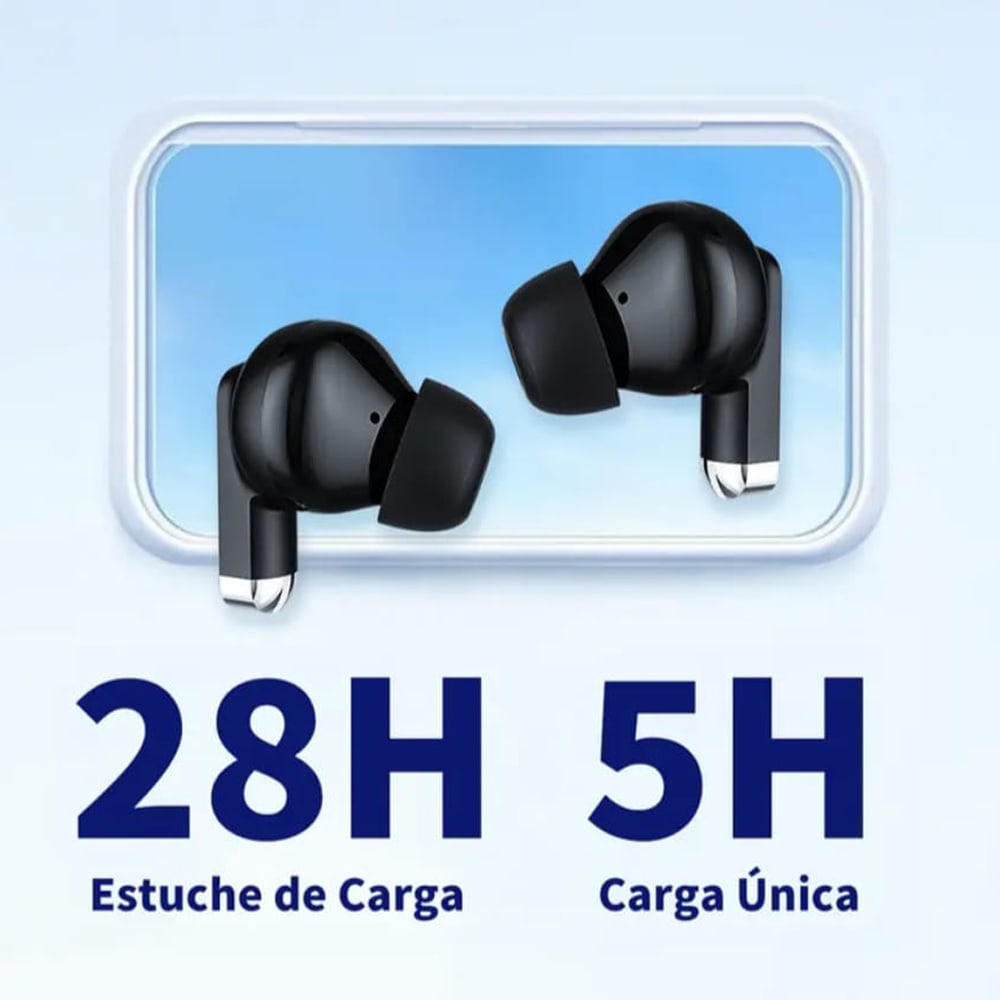 Audífonos Bluetooth Cancelación de Ruido Sport 30mAh + estuche 300mAh IPX4 G-TIDE L222