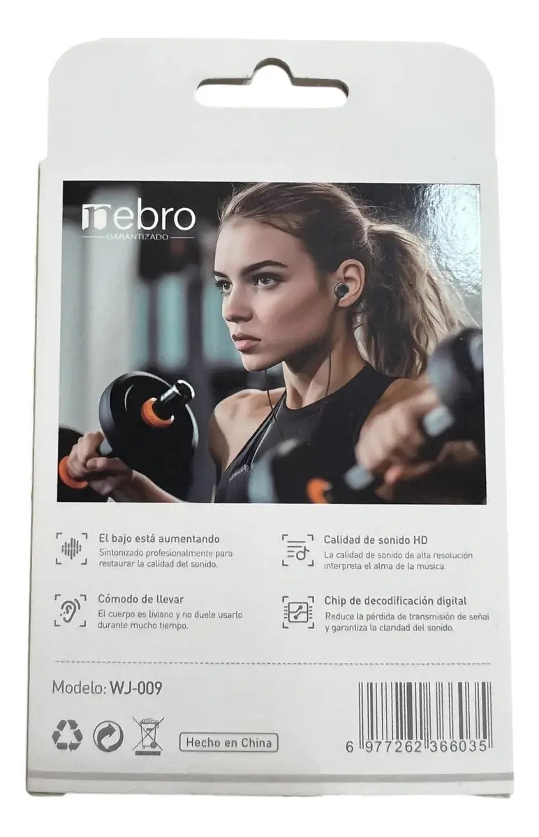 Audífonos Intraurales Nebro WJ-008 USB-C Sonido HD de Alta Resolución4
