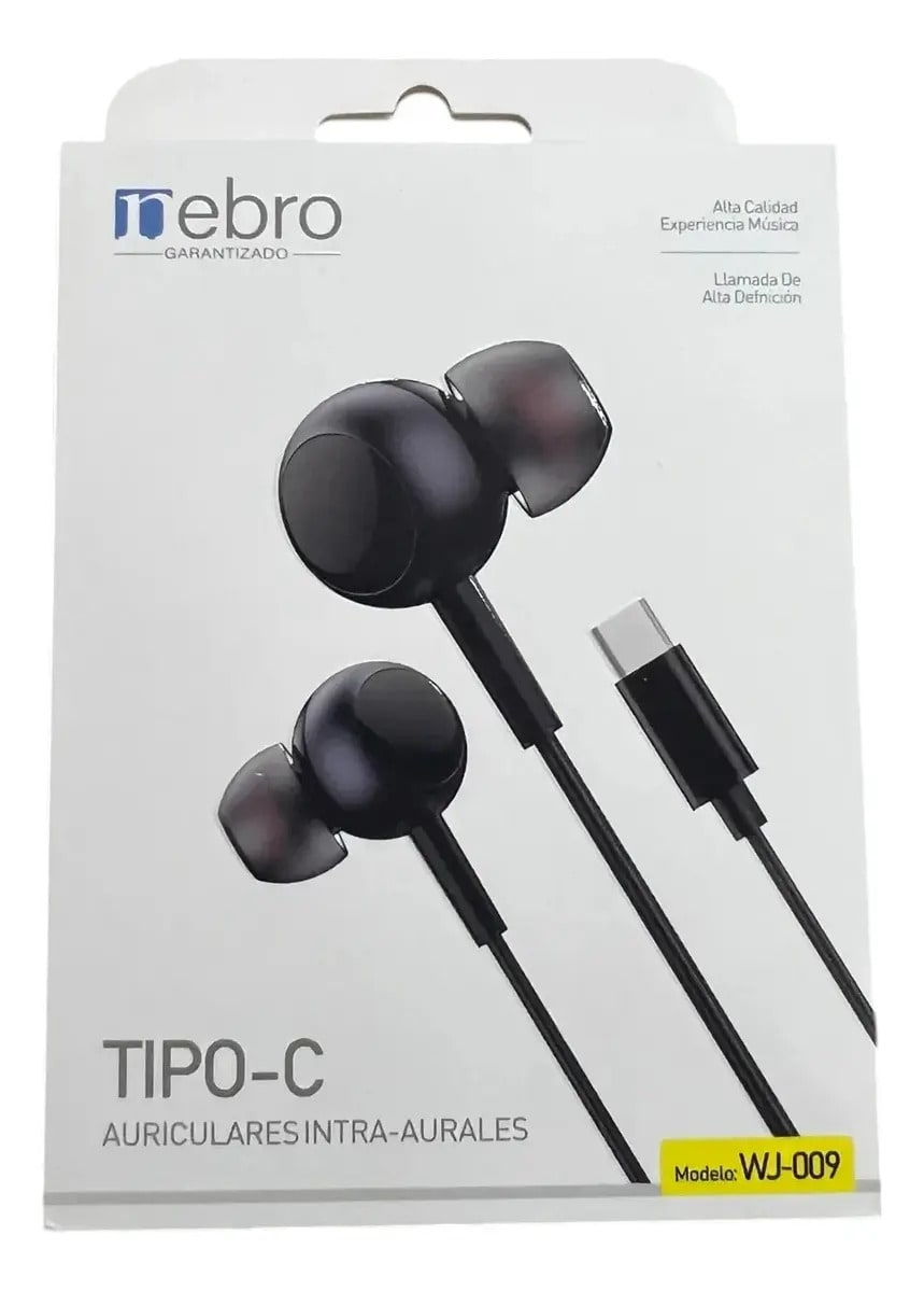 Audífonos Intraurales Nebro WJ-008 USB-C Sonido HD de Alta Resolución3
