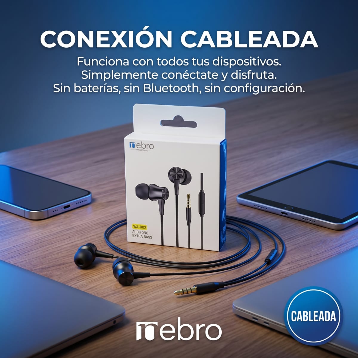 Audífonos Alámbricos NEBRO WJ0024