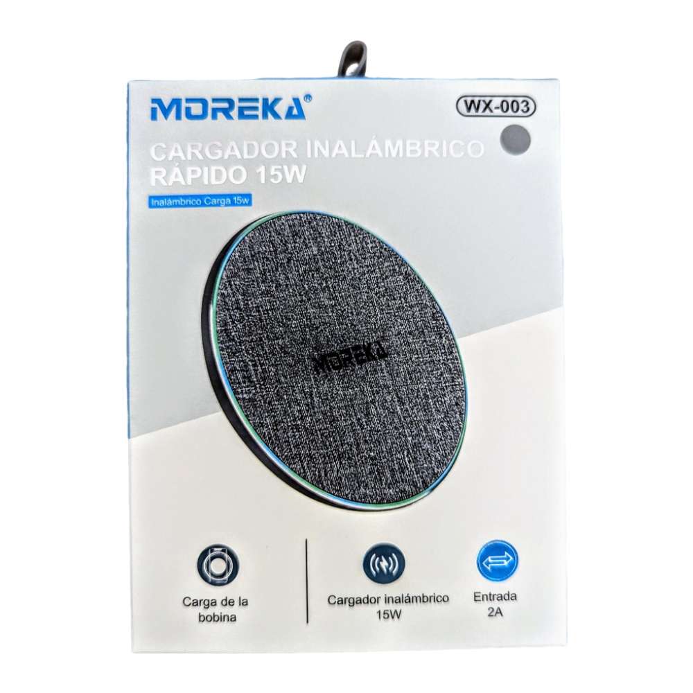 Cargador Magnetico Inálambrico 15W Moreka WX-0039
