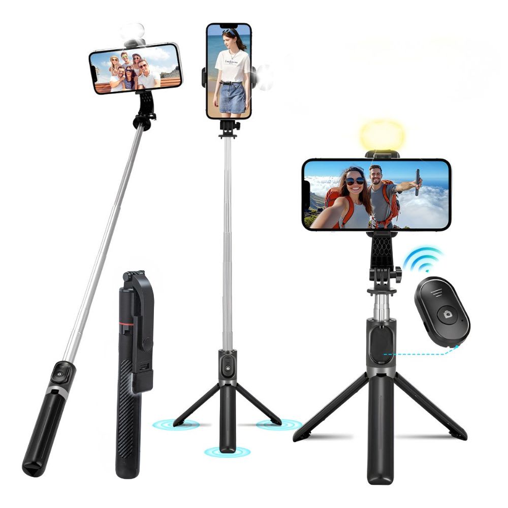 Baston Selfie Stick Tripie Celular Control Remoto Bluetooth X17D 0