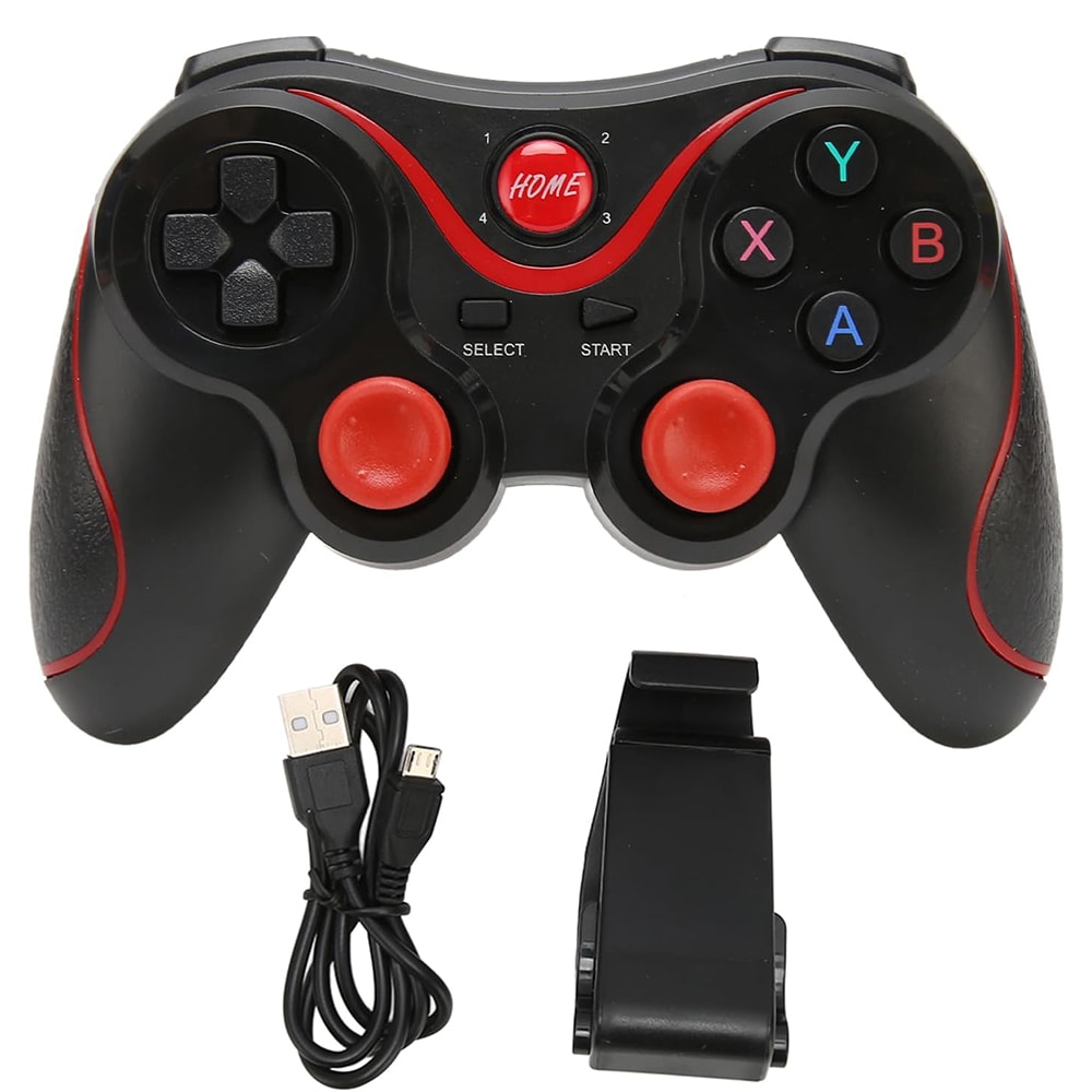Gamepad Moreka X3 Bluetooth Joystick Compatible con Android/PC/SMART TV Soporte Celular Incluido5