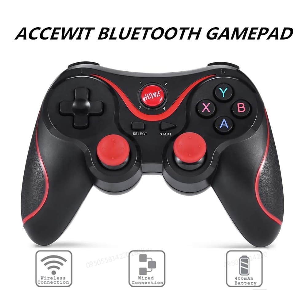 Gamepad Moreka X3 Bluetooth Joystick Compatible con Android/PC/SMART TV Soporte Celular Incluido7