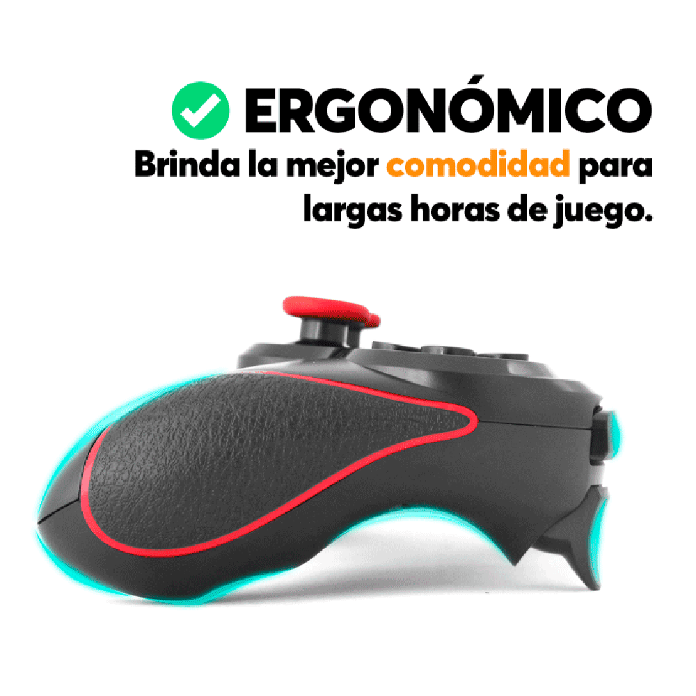 Gamepad Moreka X3 Bluetooth Joystick Compatible con Android/PC/SMART TV Soporte Celular Incluido8