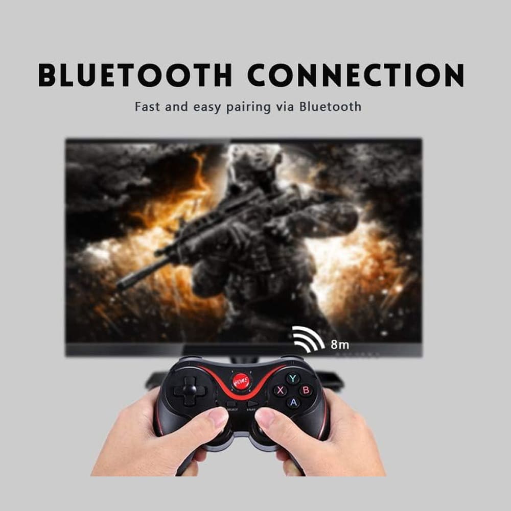 Gamepad Moreka X3 Bluetooth Joystick Compatible con Android/PC/SMART TV Soporte Celular Incluido4