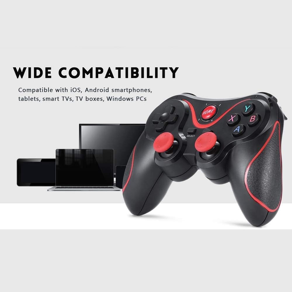 Gamepad Moreka X3 Bluetooth Joystick Compatible con Android/PC/SMART TV Soporte Celular Incluido3