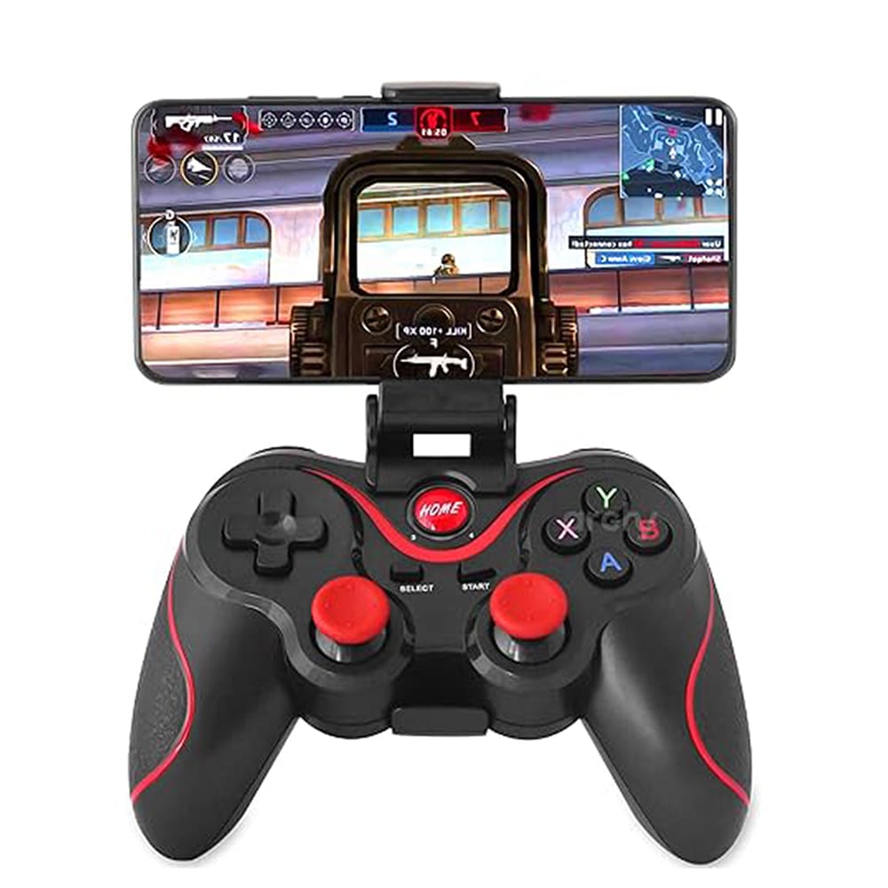 Gamepad Moreka X3 Bluetooth Joystick Compatible con Android/PC/SMART TV Soporte Celular Incluido2