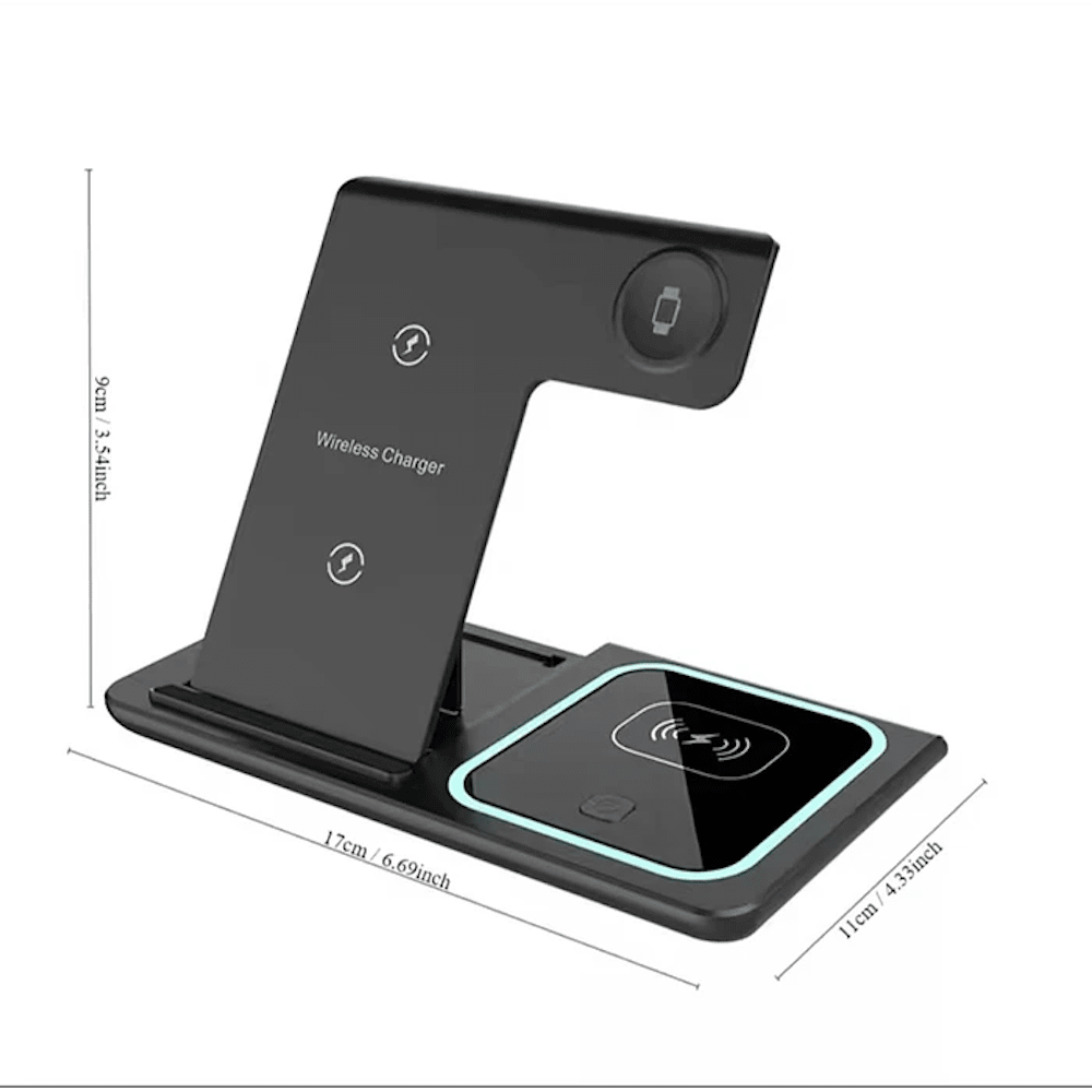 Estación de Carga Inalámbrica 3 en 1 compatible con apple modelo x4557