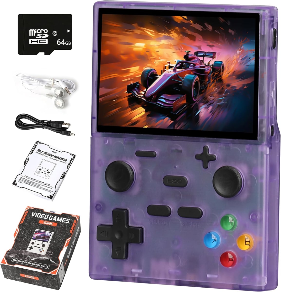 Consola de juegos portátil XGB35 3.5 pulgadas retro RAM 2GB ROM 8 0