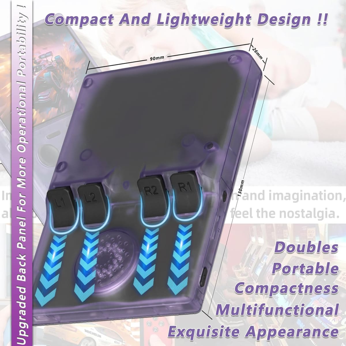 Consola de juegos portátil XGB35 3.5 pulgadas retro RAM 2GB ROM 810