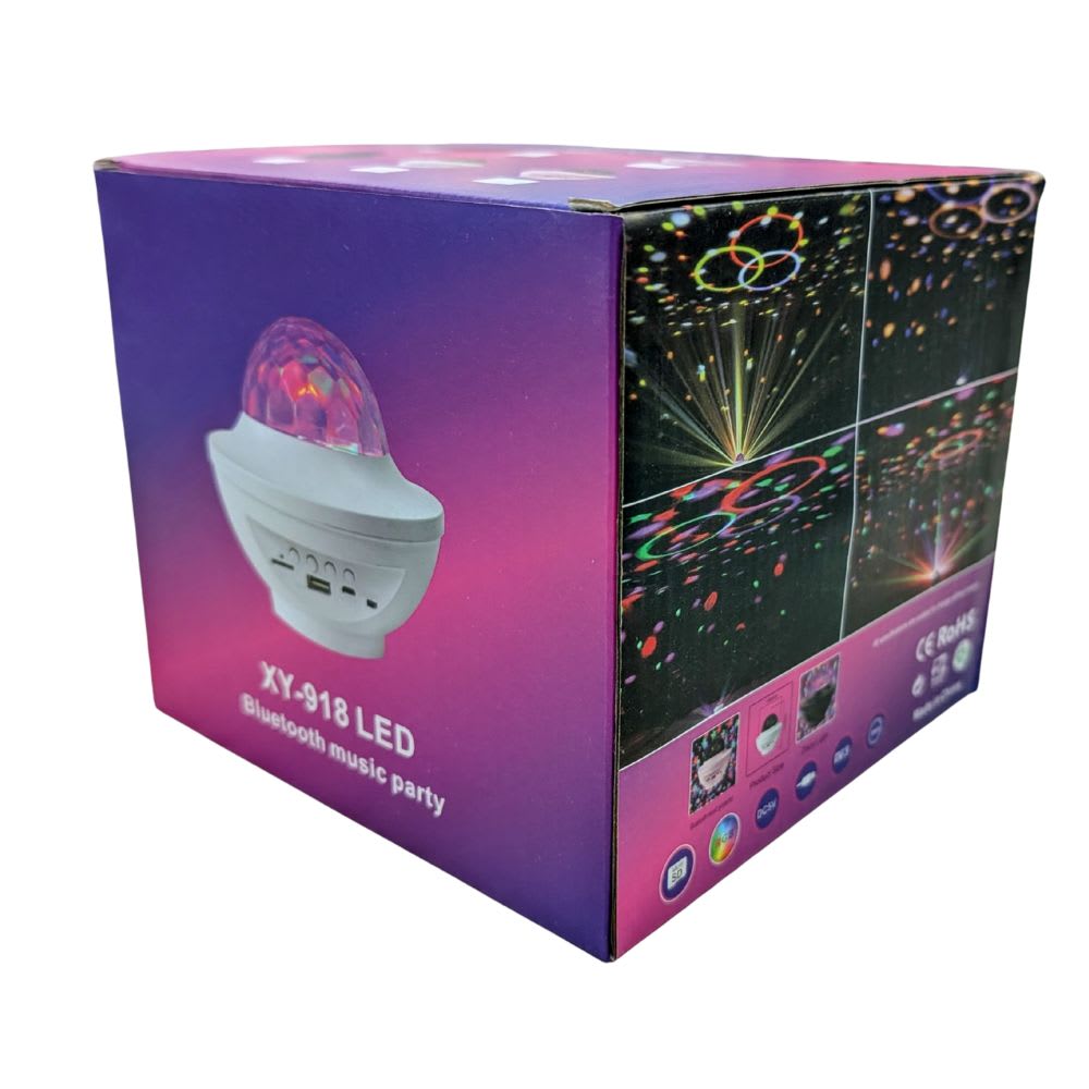 Bocina Cañon de Luz Moreka XY-918 10W Bluetooth Luz Led Disc8