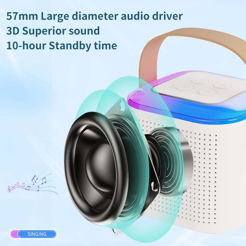 Máquina de karaoke para niños portátil Bluetooth con 1 micrófono Y15
