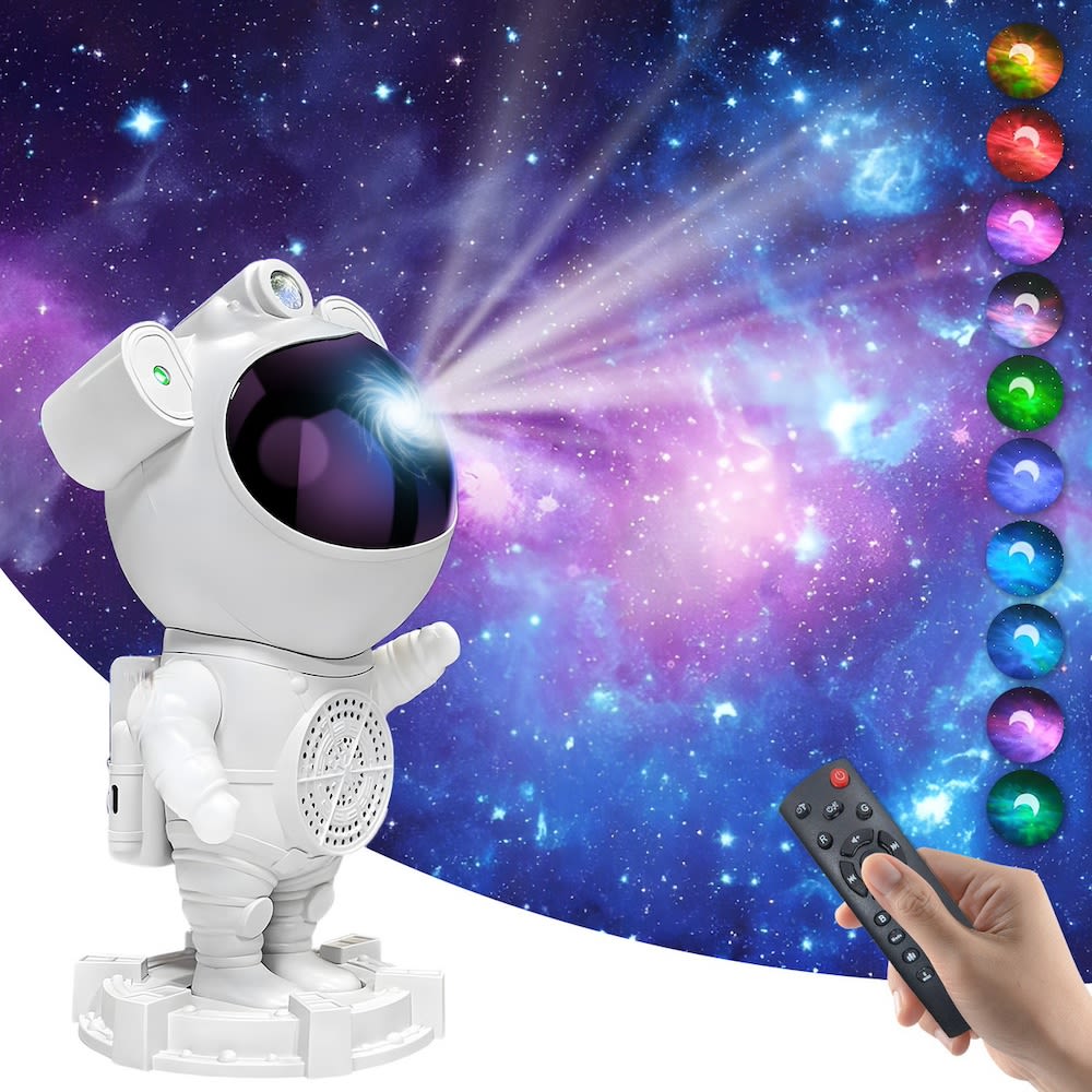 Proyector De Estrella Galaxia Astronautas Lampara De Noche Z192