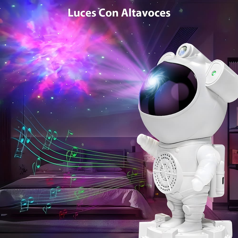 Proyector De Estrella Galaxia Astronautas Lampara De Noche Z193