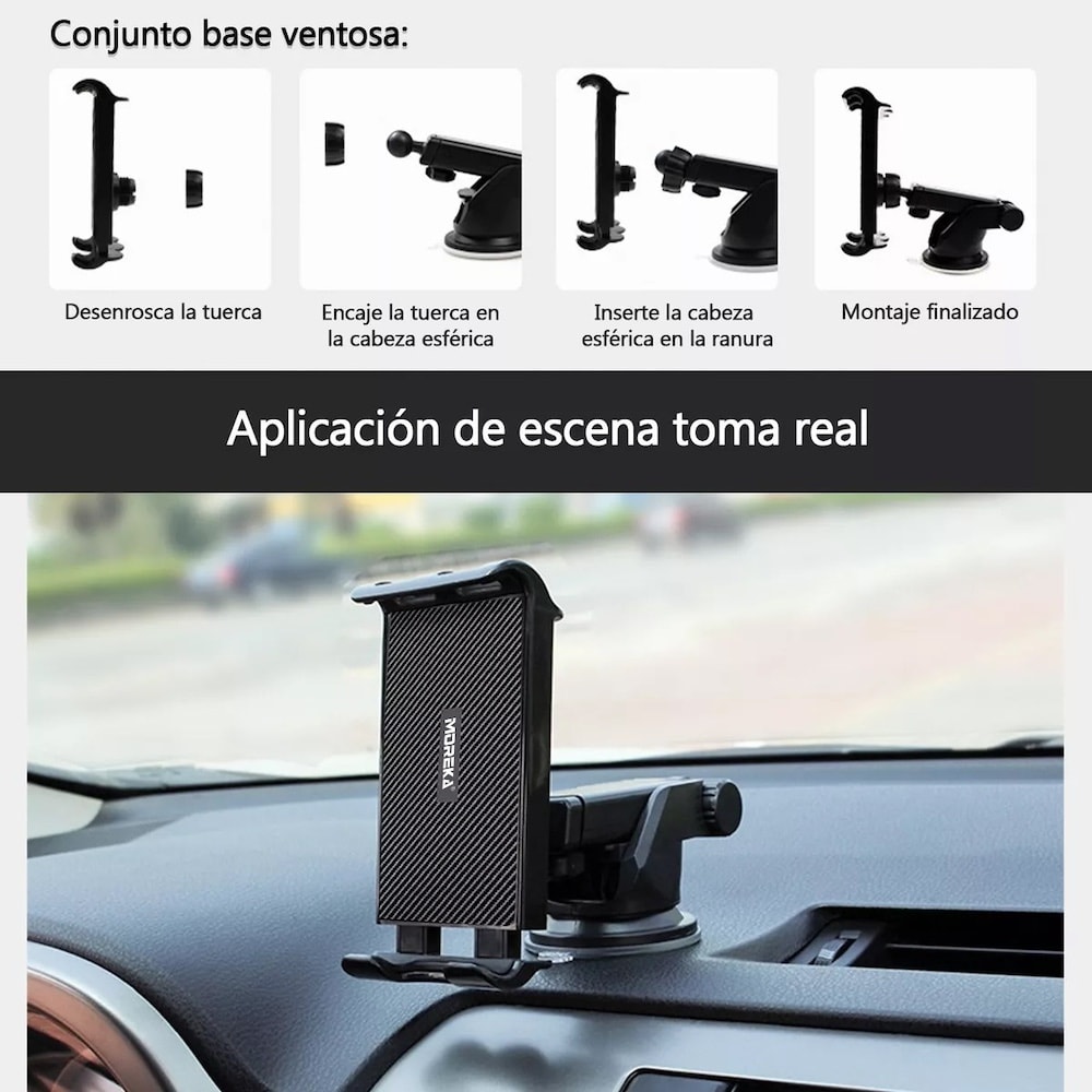 Soporte de Celular Para Auto Estabilizador Moreka ZJ-0056
