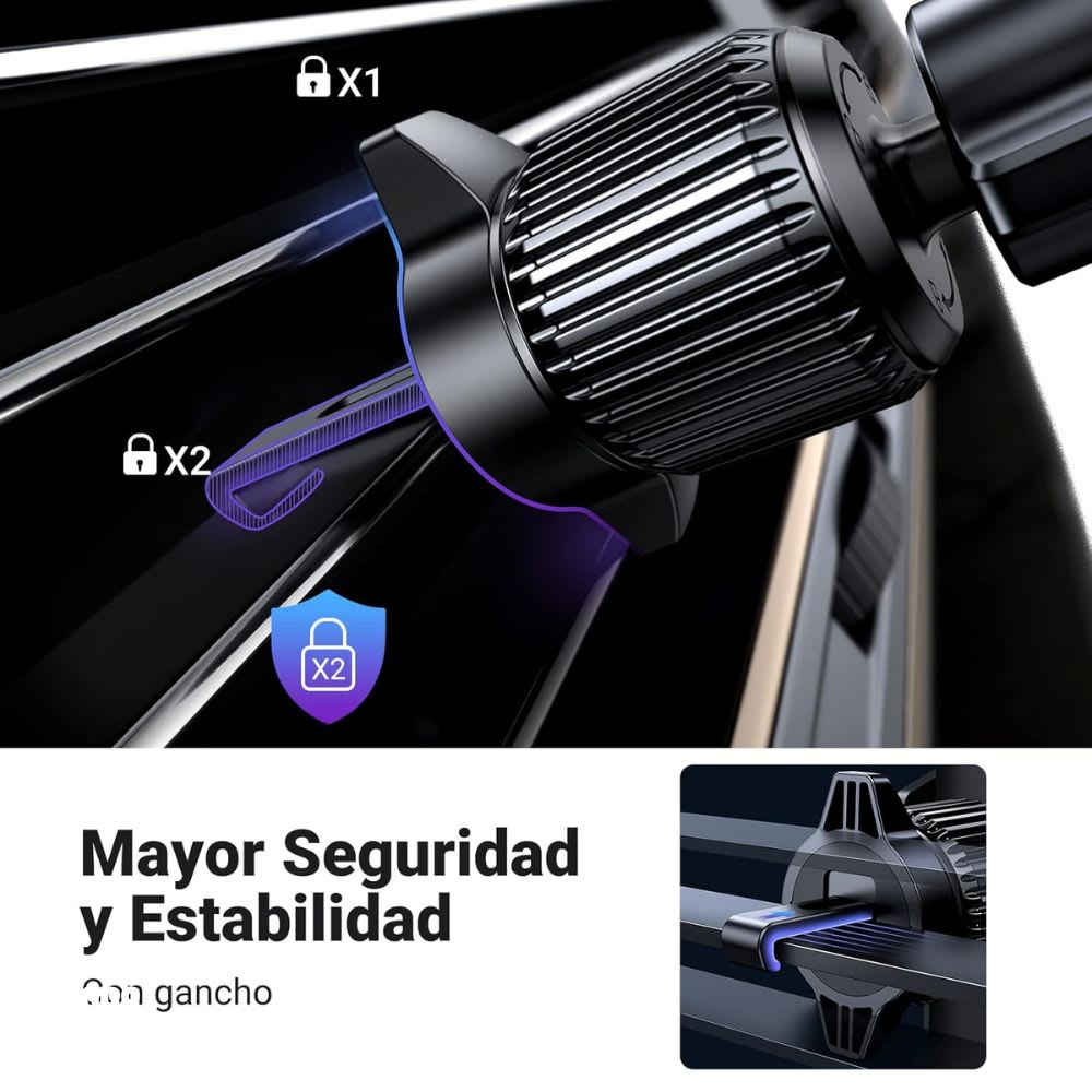 Soporte Automóvil Rendija Ventilación Rotación 360° Moreka Modelo ZJ-0124