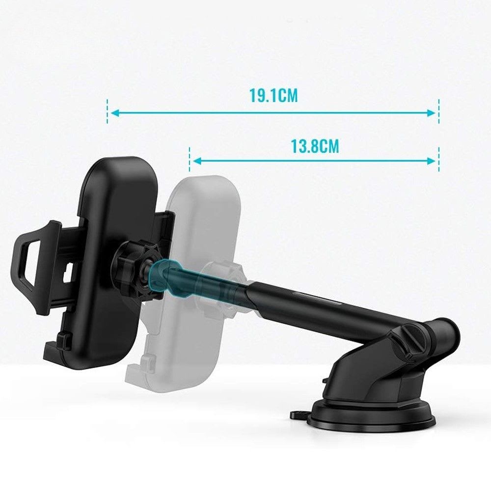 Soporte Automóvil Giratorio con ventosa para tablero y parabrisas Rotación 360° Moreka Modelo ZJ-0147