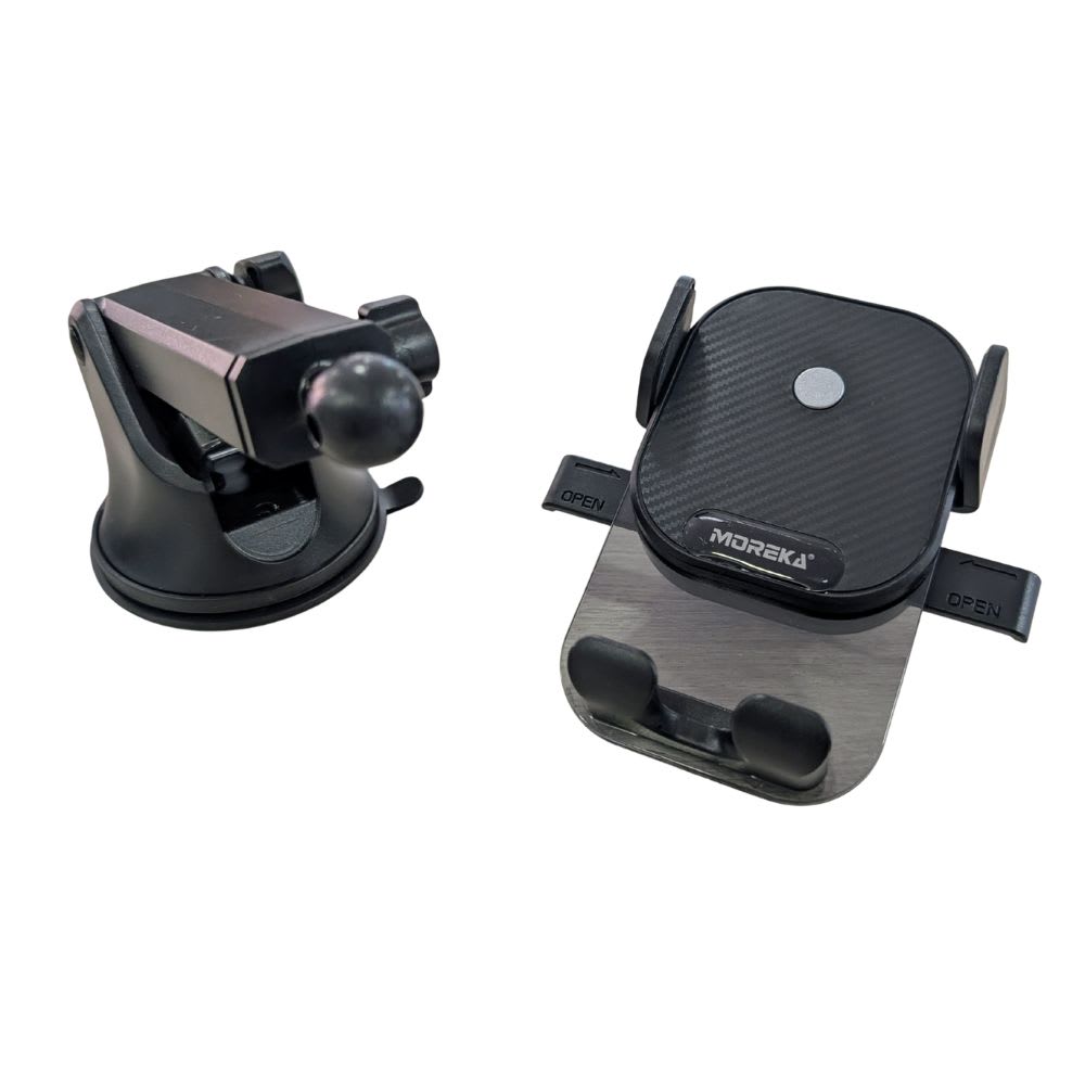Soporte Automóvil Giratorio con ventosa para tablero y parabrisas Rotación 360° Moreka Modelo ZJ-0144