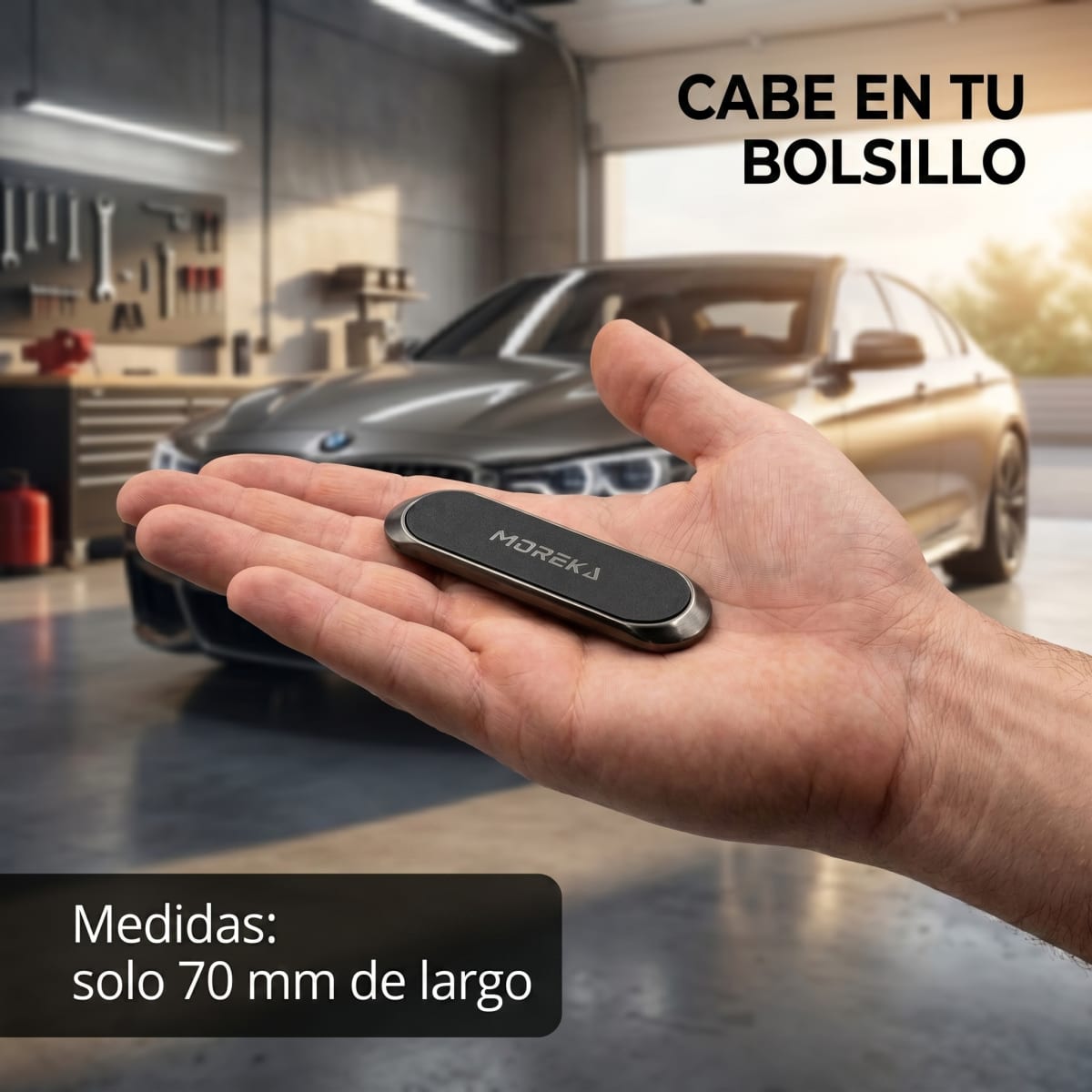 Soporte Magnético para Auto Moreka ZJ-017 Sujeción Fuerte y Compacta para Celular en Coche1