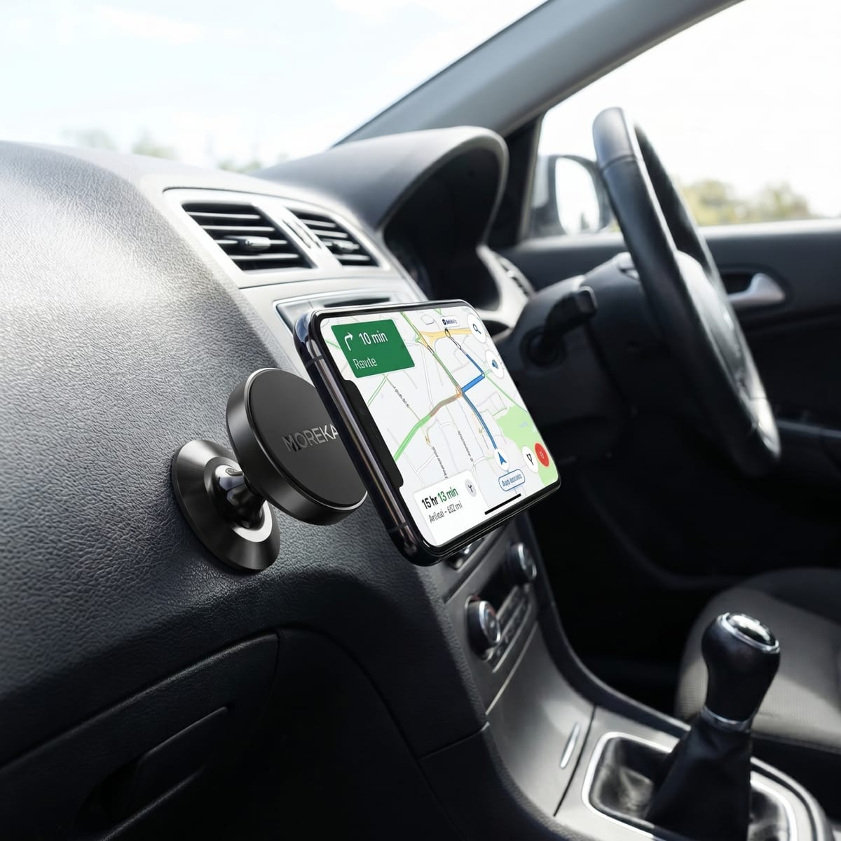 Soporte Magnético para Auto Moreka ZJ-019 de Aleación de Aluminio Sujeción 3350Gs Giro 360° Operación con Una Mano Compatibilidad Universal para Todos los Celulares4