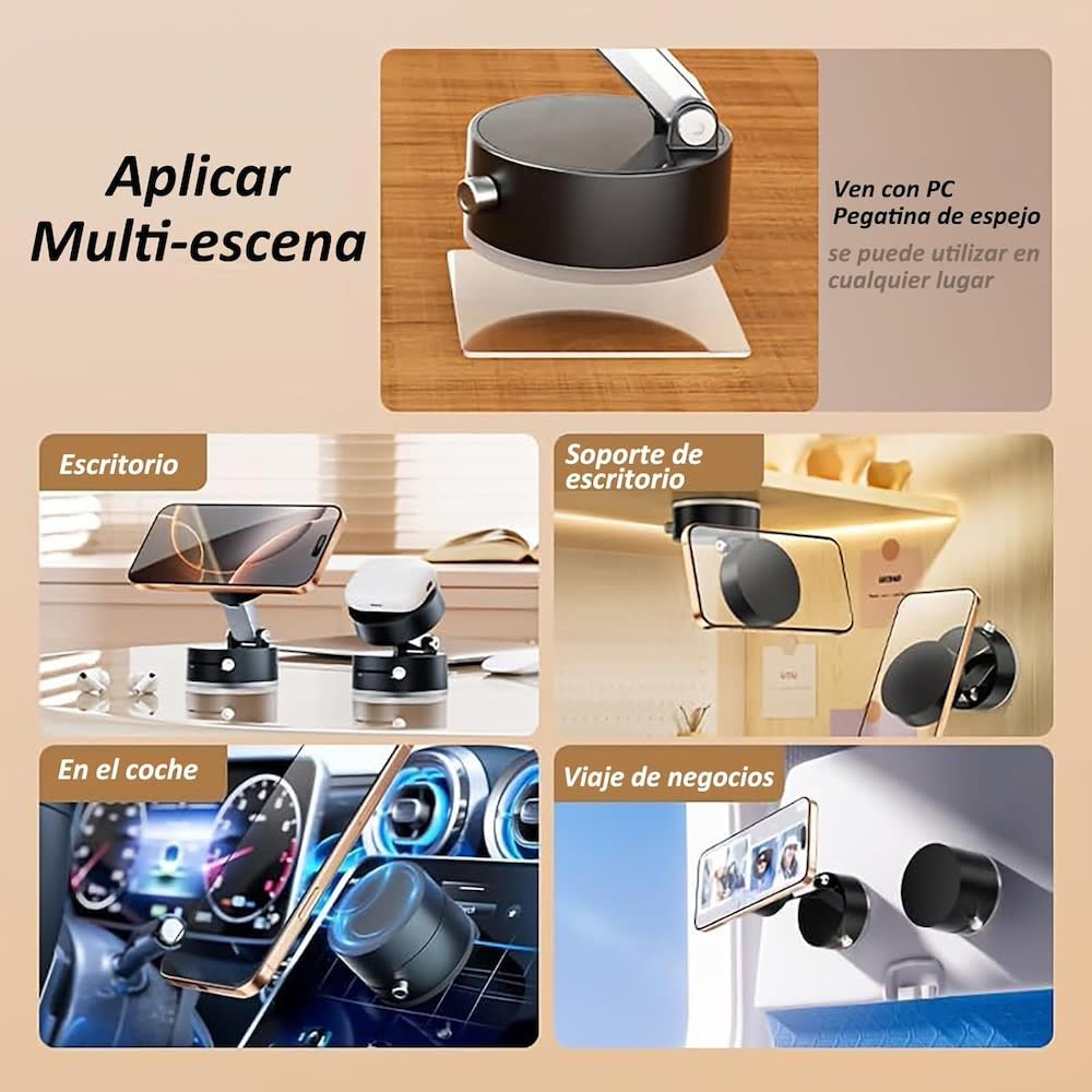 Soporte para Celular succión al vacío Magnético Moreka ZJ-0087