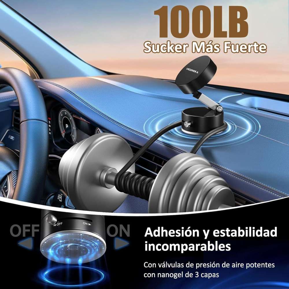 Soporte para Celular succión al vacío Magnético Moreka ZJ-0083