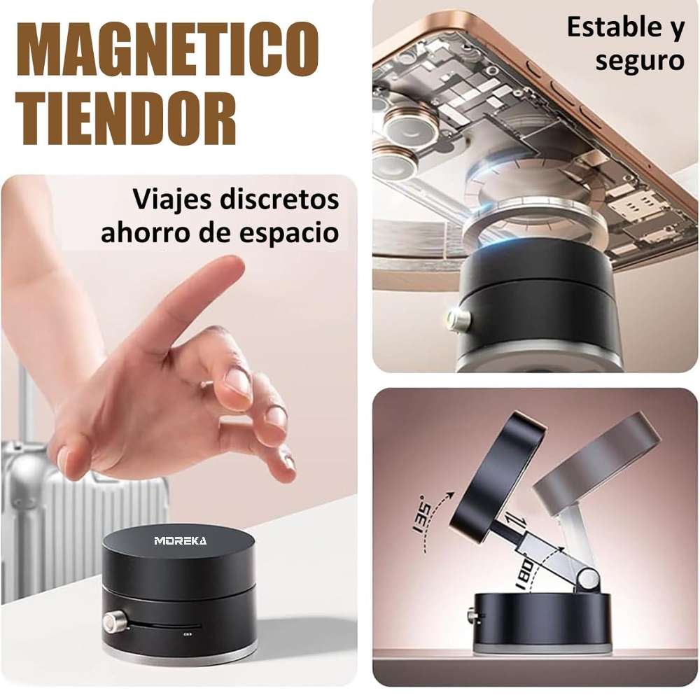 Soporte para Celular succión al vacío Magnético Moreka ZJ-0086