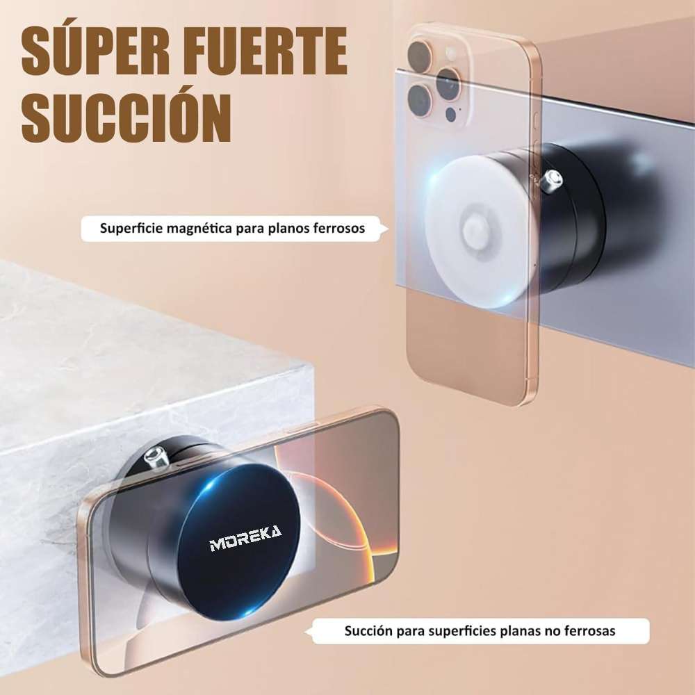 Soporte para Celular succión al vacío Magnético Moreka ZJ-0085