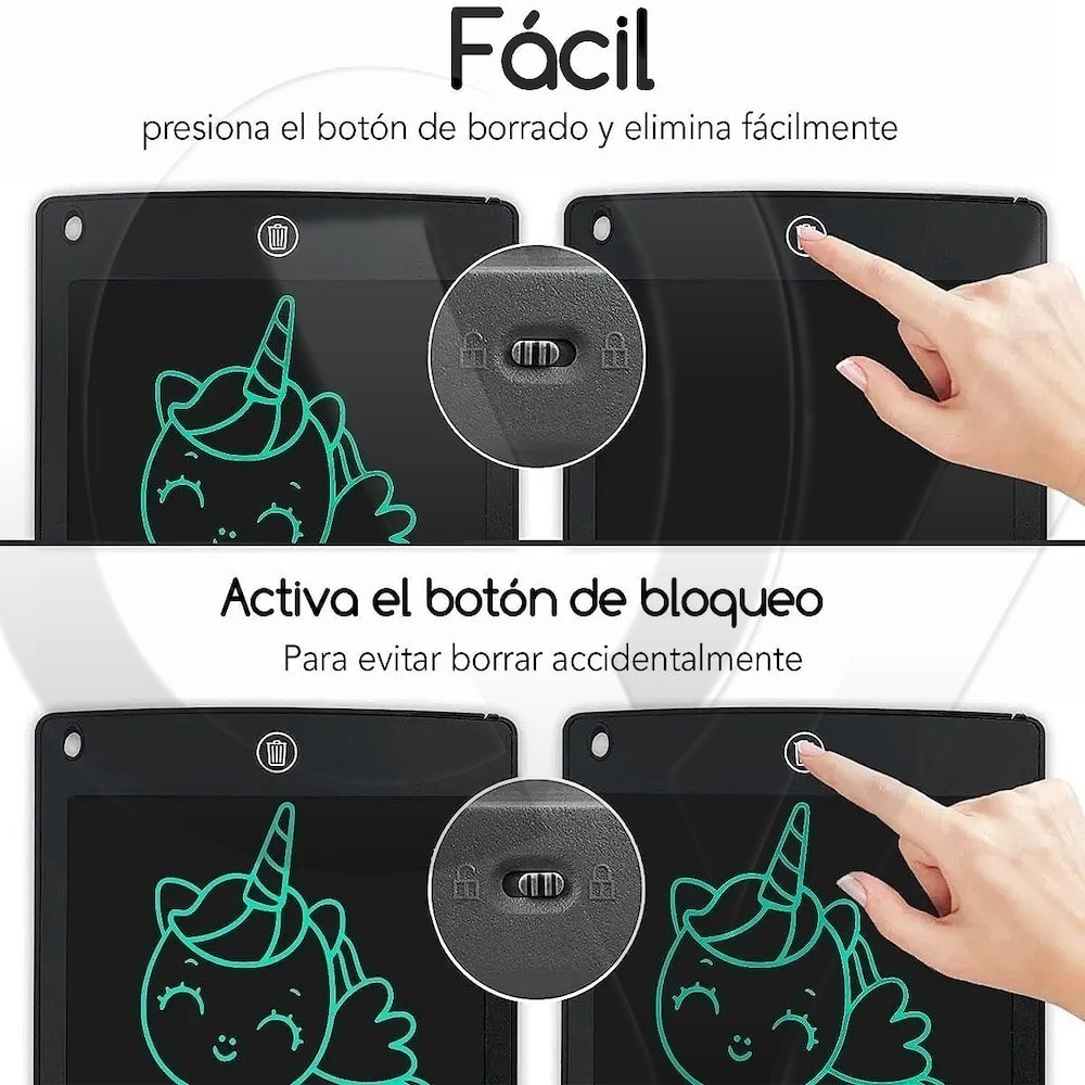 Pizarras Mágicas Lcd Para Niños De 8.5 Pulgadas Tableta ZP 037