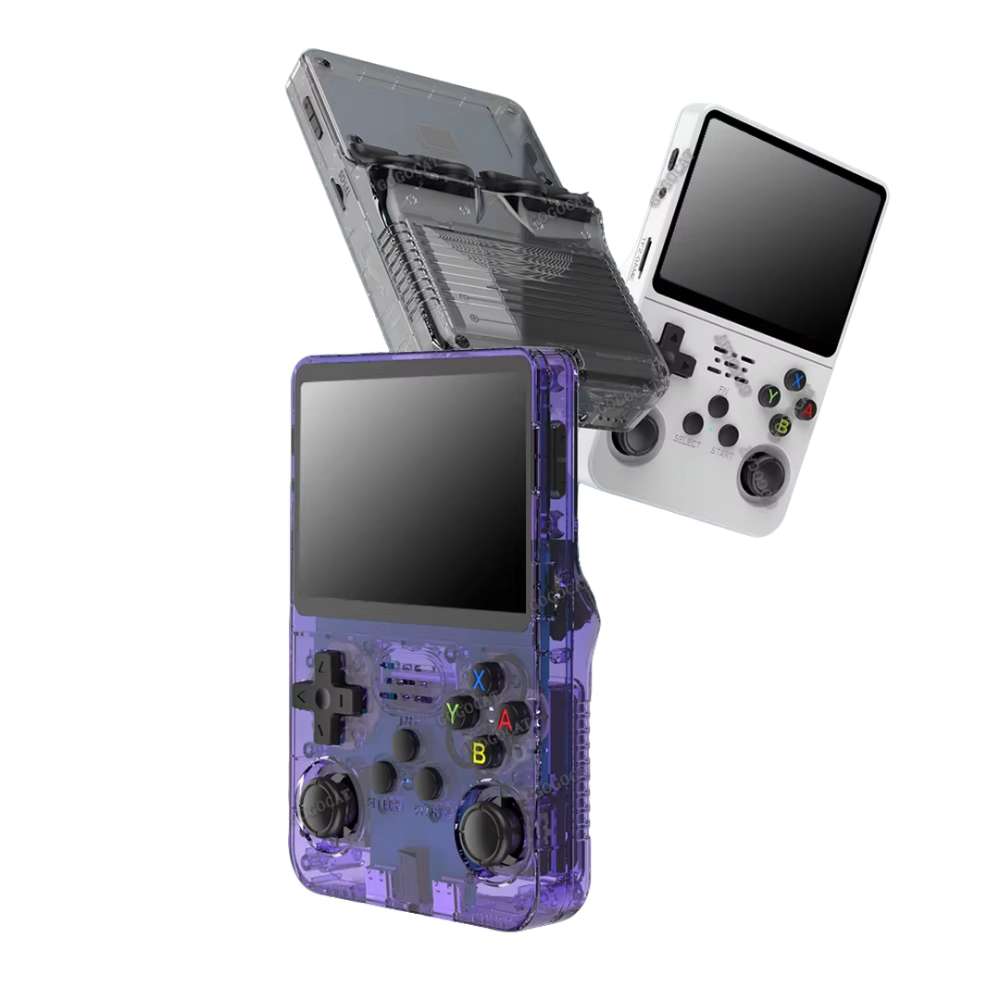 Consola Retro R36s Con Pantalla IPS De 3.5 Pulgadas, 64 GB Y 17.000 Juegos, Batería De 3000 MAh – Ideal Para Amantes De Los Clásicos