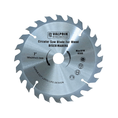 DISCO DE SIERRA CIRCULAR PARA MADERA 7 1/4 180MM 24DT1