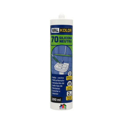 SILICONA NEUTRA UNIVERSAL ANTIHONGOS BLANCO 280ML VALKOLOR1