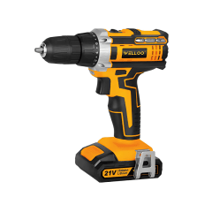 TALADRO INALAMBRICO 21V + 2 BATERIAS WELLOO