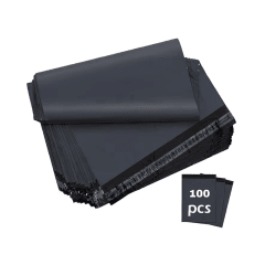BOLSAS COURIER AUTOADHESIVAS NEGRAS 20X30CM X100 UNID