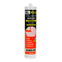 SILICONA SELLADOR ACRILICO PINTABLE BLANCO 300ML
