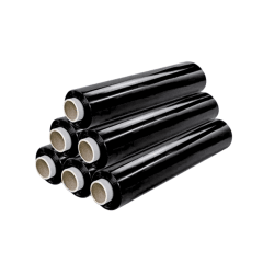 FILM NEGRO DE 2 KG 50CM ANCHO X 270 METROS PARA EMBALAJE