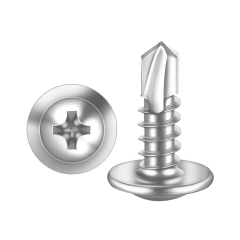TORNILLO CABEZA LENTEJA PUNTA BROCA 8X3/4 CAJA DE 100 PCS