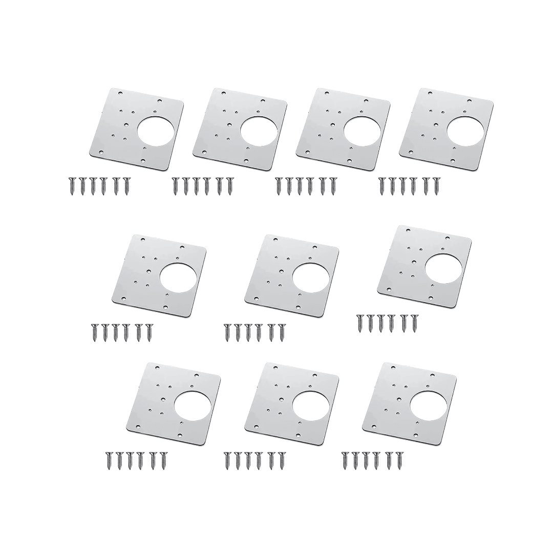 10 PLACA de REPARACIÓN DE BISAGRAS MUEBLE/PUERTAS 0