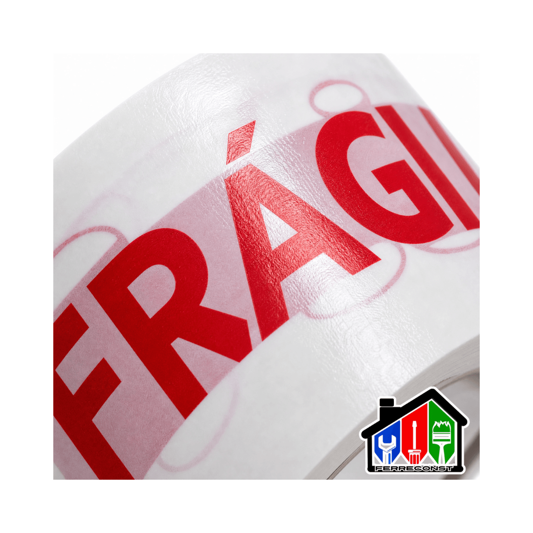 CINTA FRAGIL DE EMBALAJE 200MT X4.8 PACK DE 3 UNIDADES8