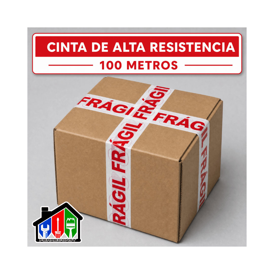 CINTA DE EMBALAJE FRAGIL 100MT X 4.5CM PACK DE 3 UNIDADES8