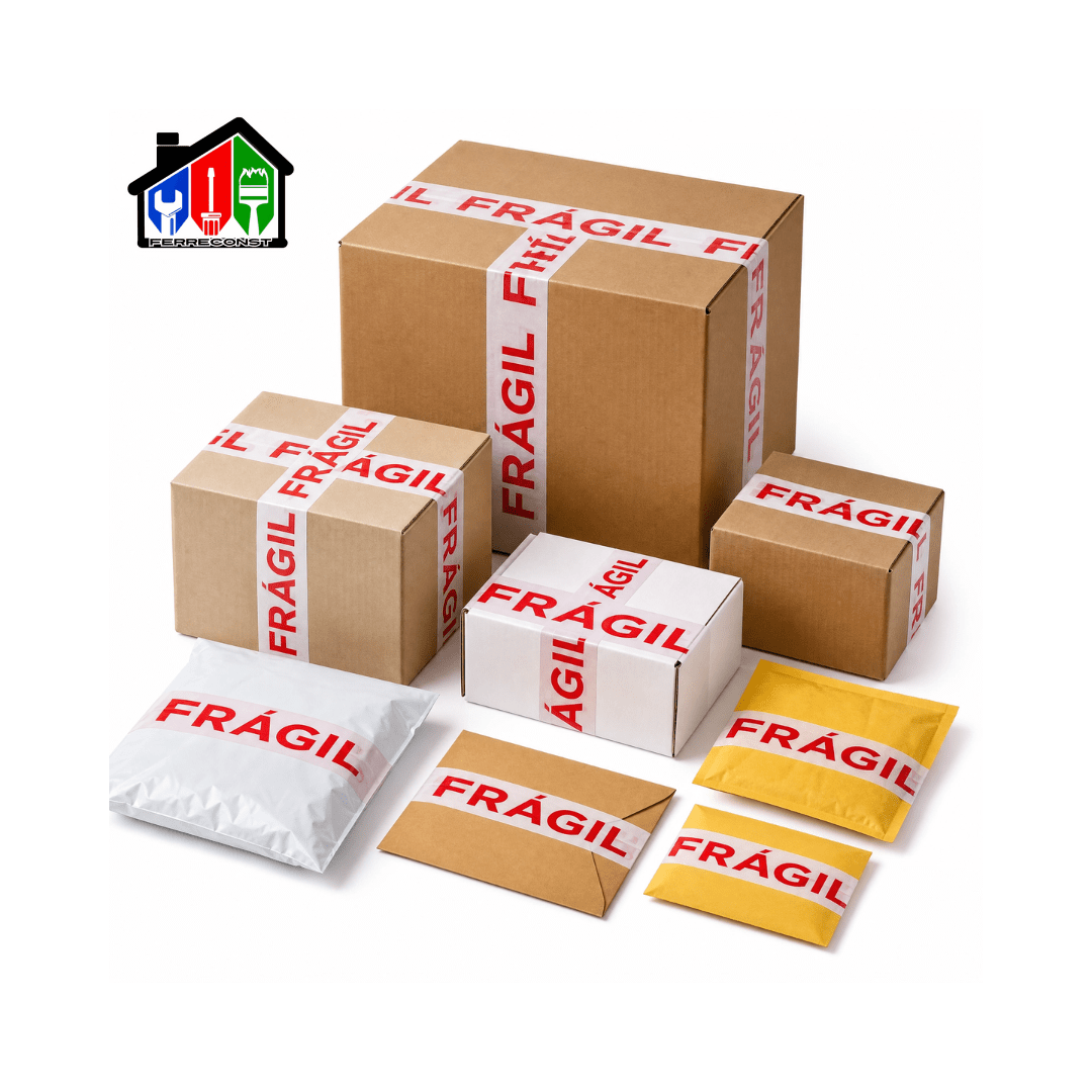 CINTA DE EMBALAJE FRAGIL 100MT X 4.5CM PACK DE 3 UNIDADES9