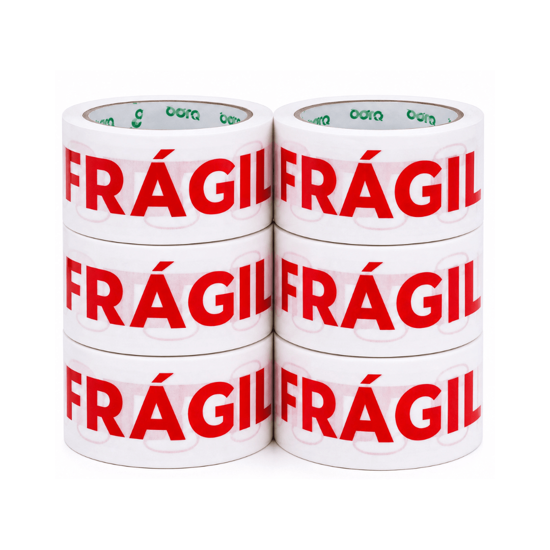 CINTA DE EMBALAJE FRAGIL 100MT X 4.5CM PACK 6 UNIDADES2