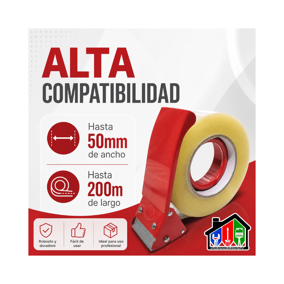 DISPENSADOR DE CINTA DE EMBALAJE 48MMX400M METAL2