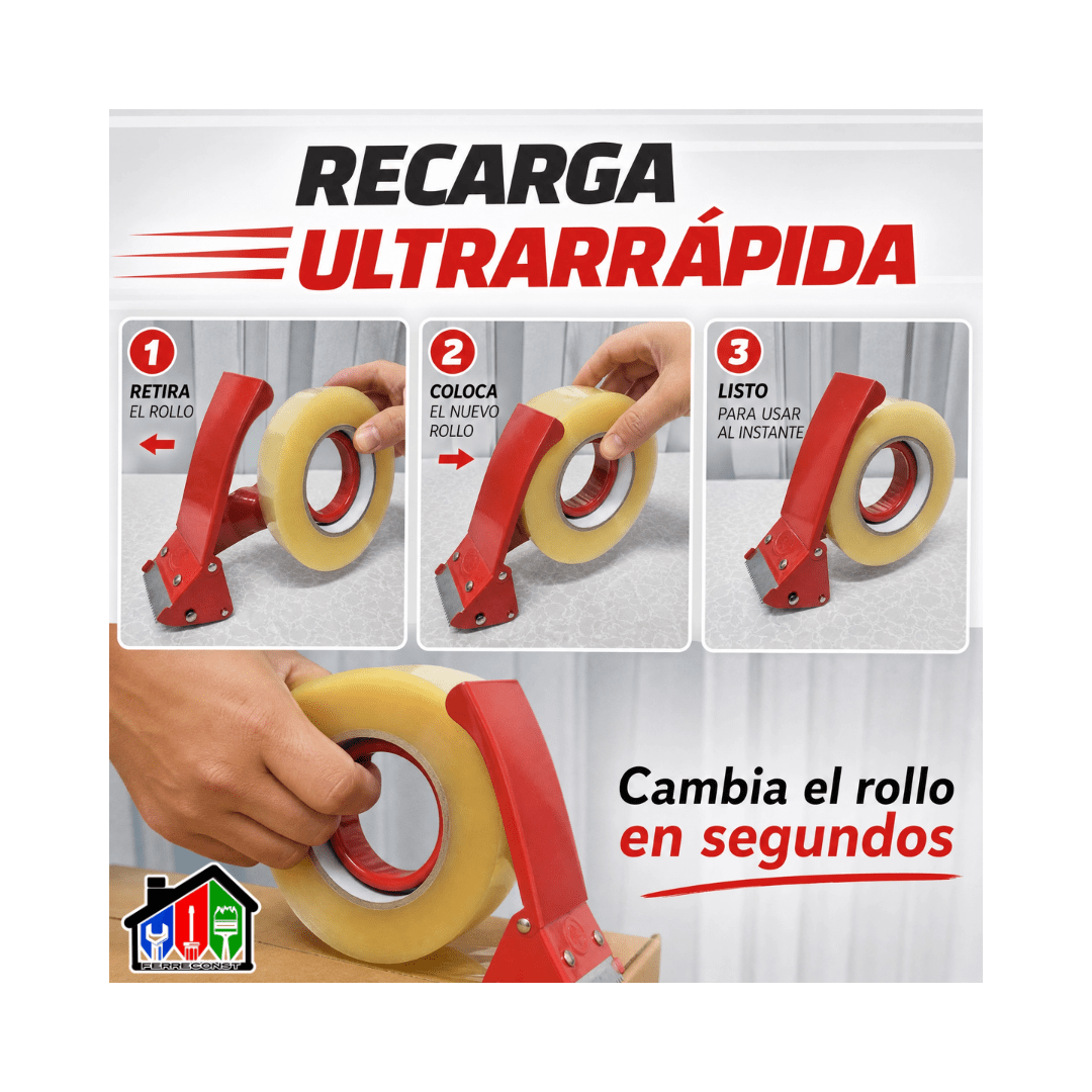 DISPENSADOR DE CINTA DE EMBALAJE 48MMX400M METAL4