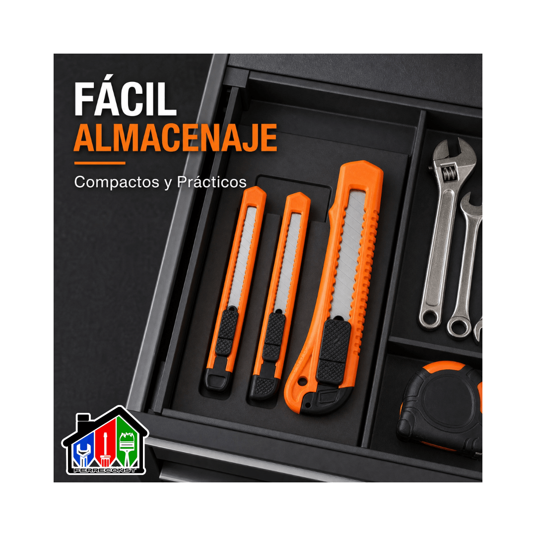 CORTA CARTON-CUTTER 9MM Y 18MM JUEGO DE 3 PCS10