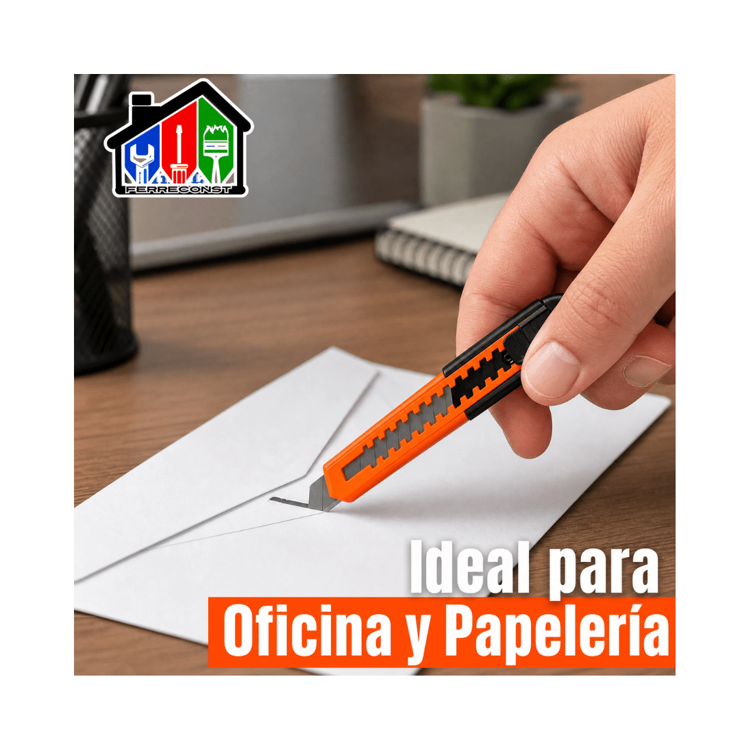 CORTA CARTON-CUTTER JUEGO CON 5 RECAMBIOS DE 9MM Y 18MM8