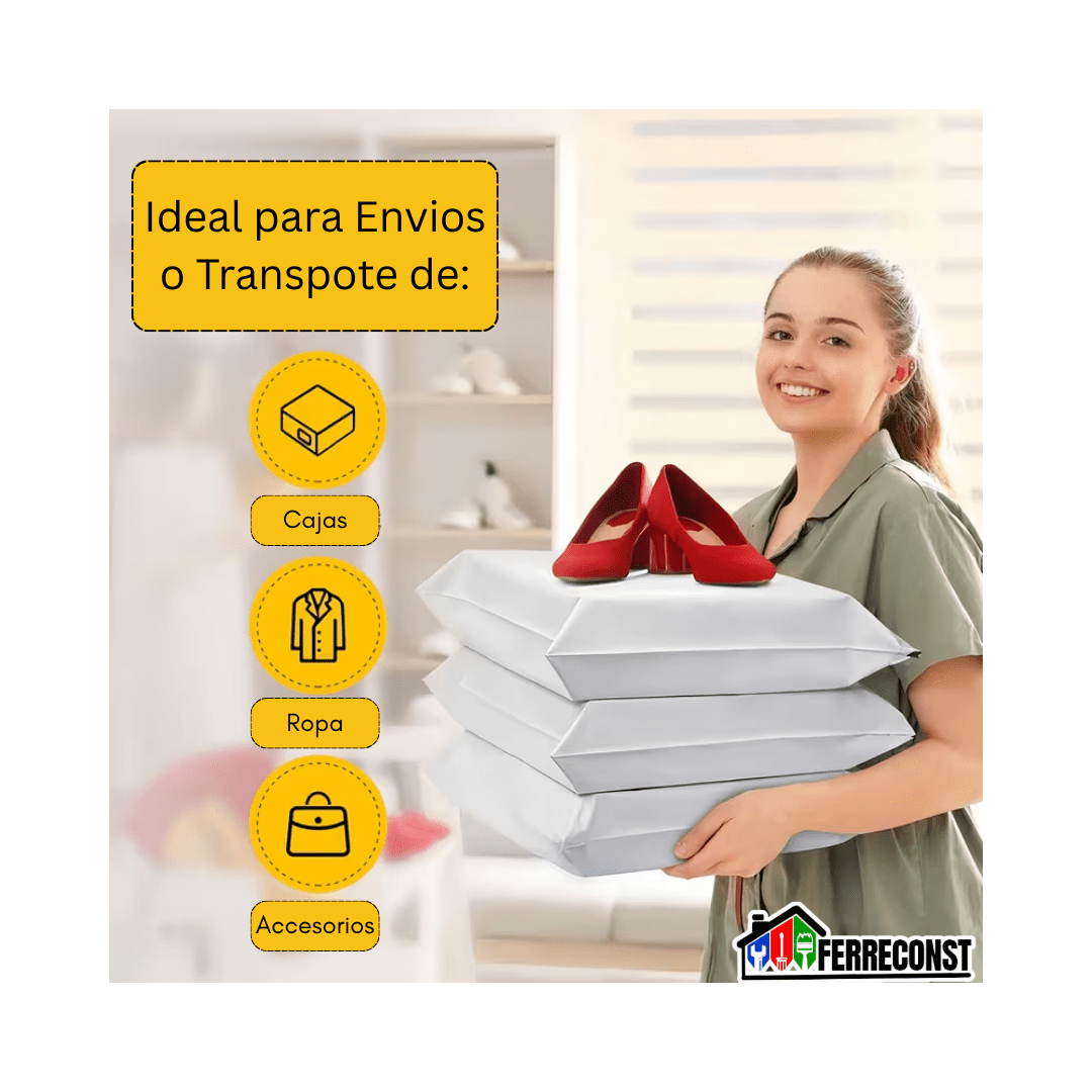 BOLSAS COURIER / SOBRES AUTOADHESIVOS BLANCO 25X35CM 100 UNIDADES3